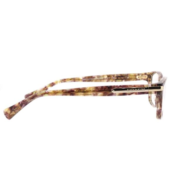 Coach HC 6065 5287 Confetti Light Brown Plastic Rectangle Eyeglasses 51mm - Picture 3 of 3